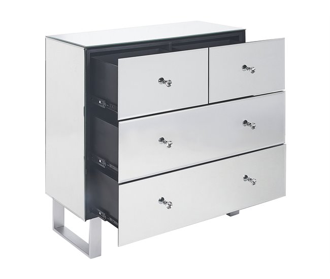 Beliani Cómoda NESLE Gris