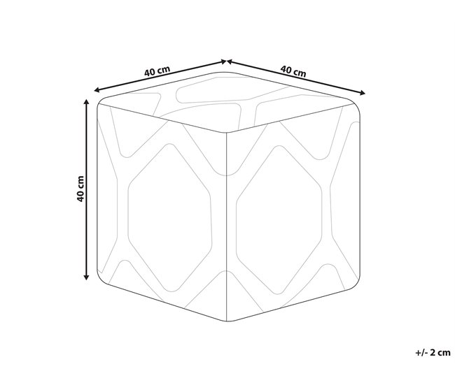 Beliani Puf ROJHAN Azul