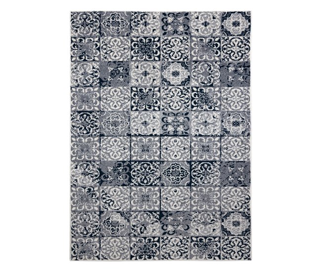 Alfombra HEOS 78586 LABOR DE RETAZOS AZULEJOS DE LISBOA 190x270 Gris