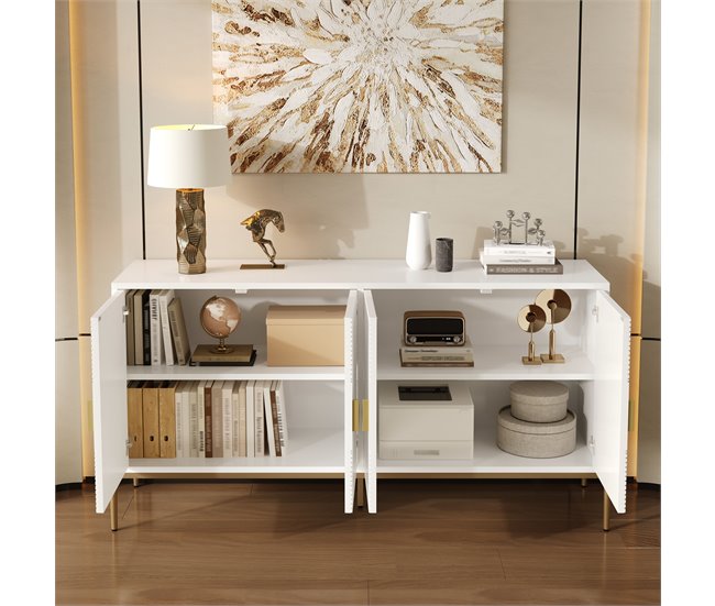 Aparador con 4 puertas 162 Blanco