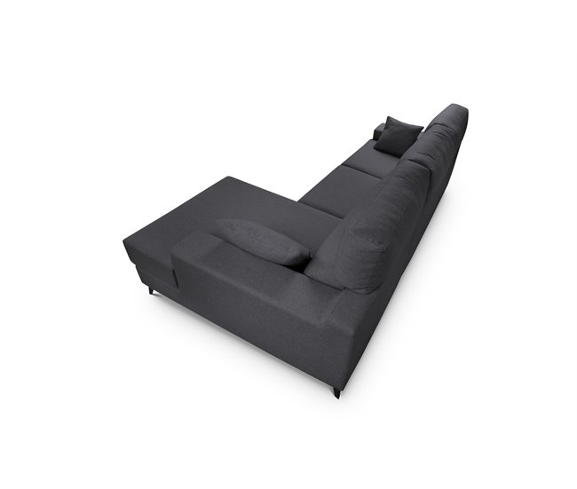 Chaise longue S con arcón NOELIA Antracita