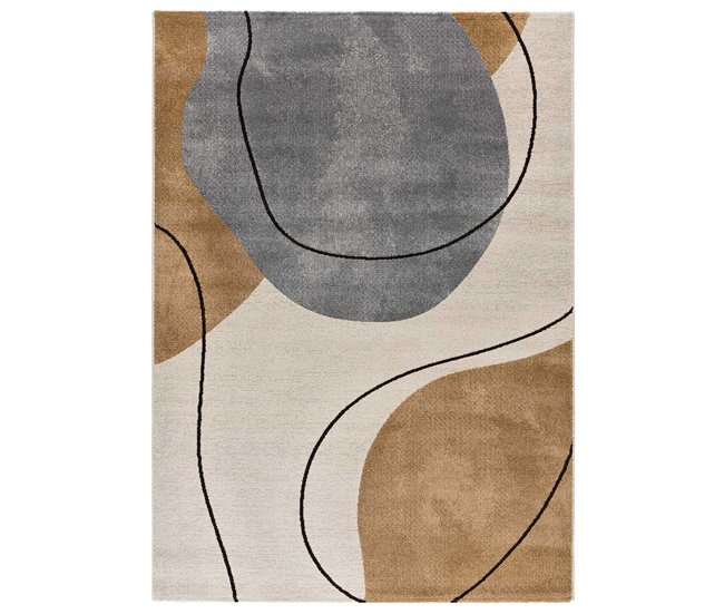 Alfombra con formas orgánicas NEW YORK - ATTICGO 80x150 Multicolor