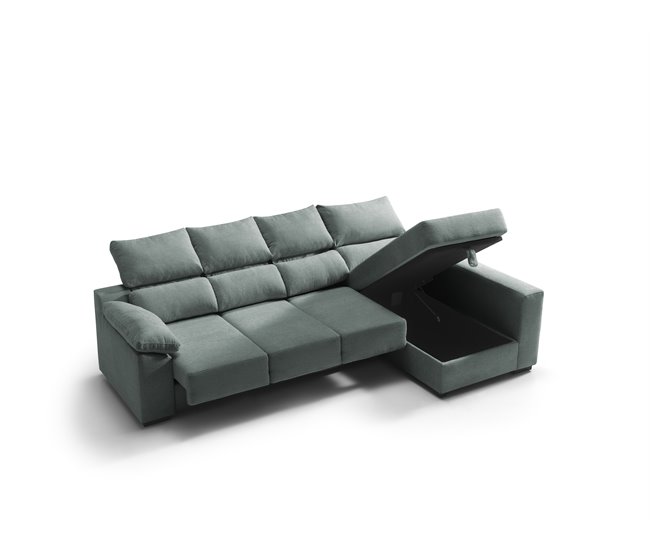 Chaise longue con arcón PALA Azul