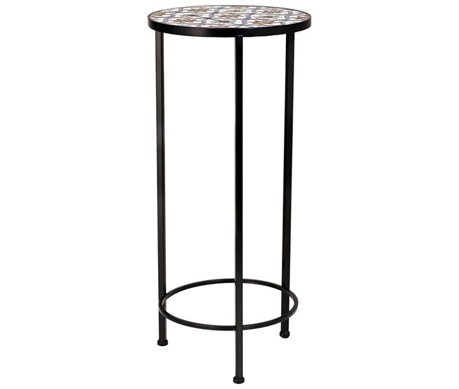 3 Soportes de mosaico y forja Negro