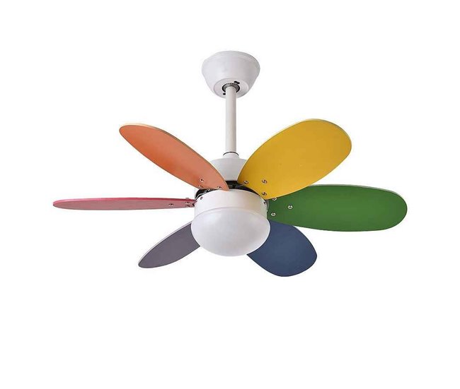 Ventilador De Techo Metal Serie Alves Blanco