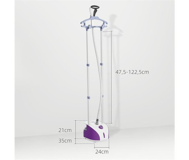 Plancha de Vapor ABS, PP HOMCOM Morado