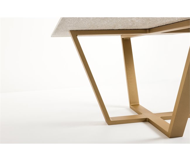 Mesa de centro efecto piedra EXCALIBUR Beige