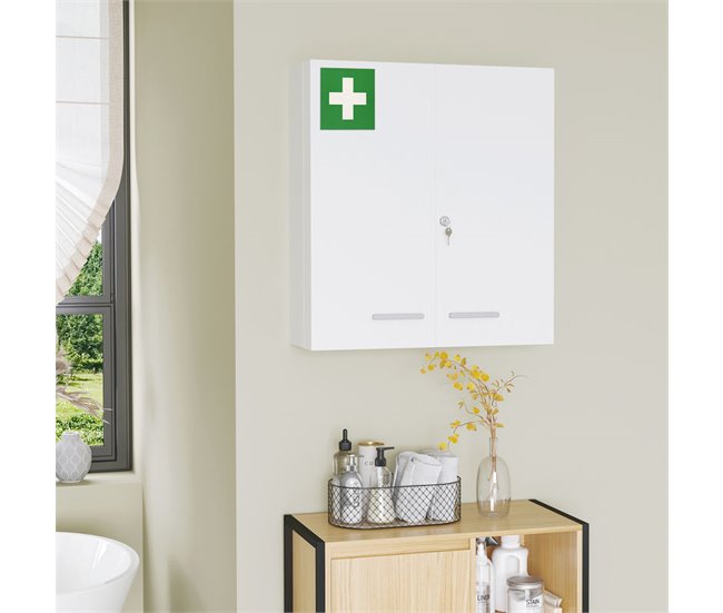 Botiquín de Medicinas Acero kleankin, ferretería - seguridad Blanco