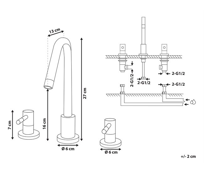 Beliani Grifo KALAMBO Dorado