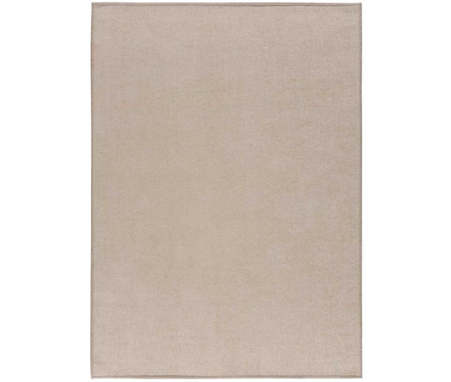 ATTICGO Alfombra lavable lisa en tejido plano Harris 120x170 Beige