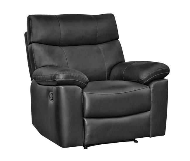 Sillón piel relax SHARONA Negro