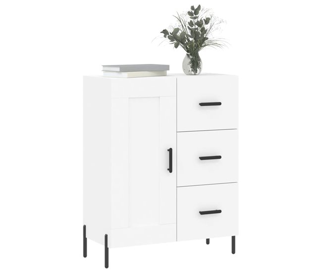 Aparador de madera de ingeniería 69 Blanco