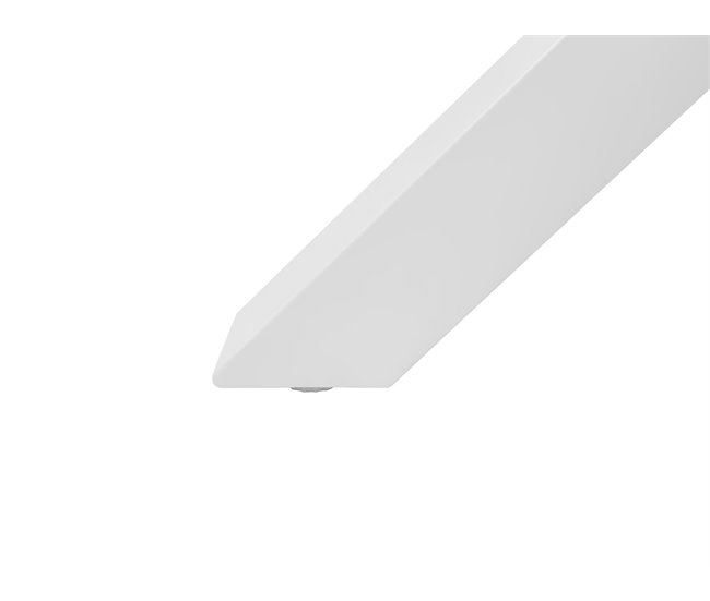 Beliani Mesa redonda MALETTO 120x120 Blanco/ Gris