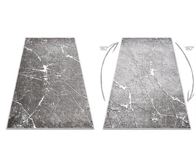 Alfombra MATEO 8036/644 Moderna Mármol estructural 120x170 Gris