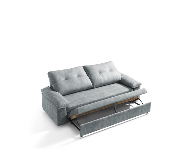Sofá cama MIXX con almohadas de respaldos Gris