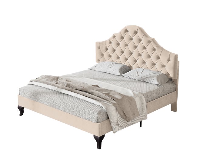 Marco de la cama Beige