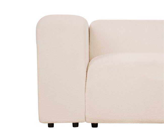 Beliani Sofá modular Bouclé FALSTERBO Beige