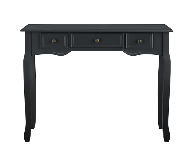 Consola mesa de entrada salón cajones de MDF 03_0004179/2 Negro