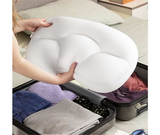 Almohada Nube 3D Antiarrugas Blanco