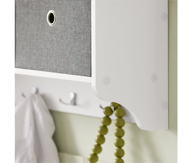 Moderna estantería de Pared FRG282-W SoBuy Blanco