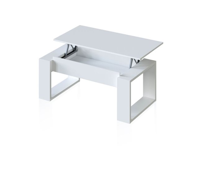 Mesa de centro elevable Neo 105x55 Blanco