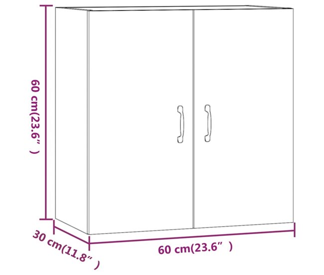 Armario De Pared 60 Blanco