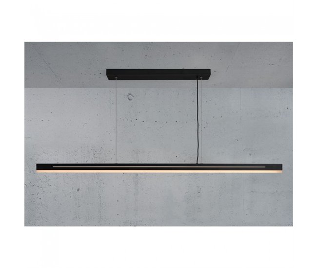 Lámpara colgante LED Skylar (25W) Aluminio Nórdico Negro