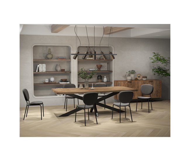 ANAIS-Silla Terciopelo (x4) Gris