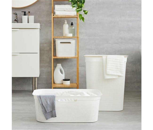 Cesto para la Ropa Brisen Blanco