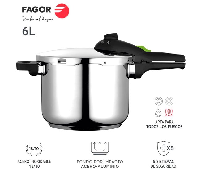 Olla Presión FAGOR Rapid Xpress 6 Inox