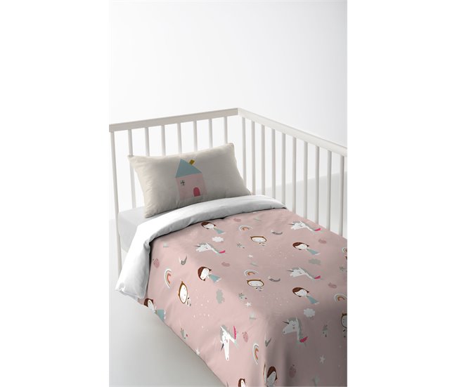 FUNDA NÓRDICA CUNA/MAXICUNA UNICORN WHITE 
