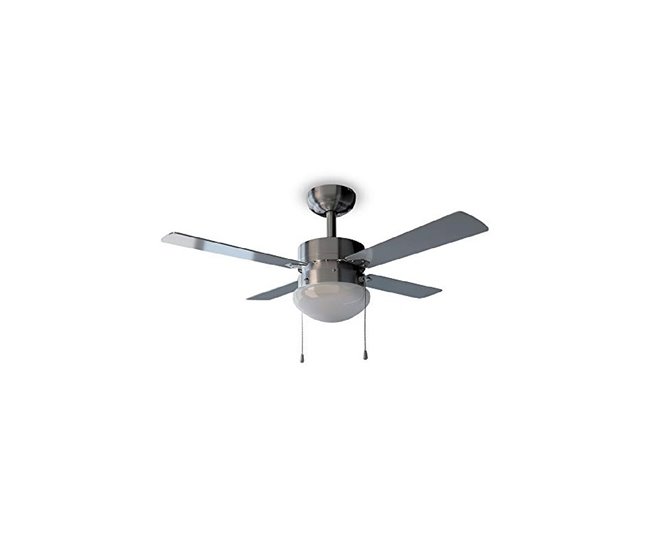 Cecotec Ventilador de techo con luz Ventilador de techo EnergySil Inox