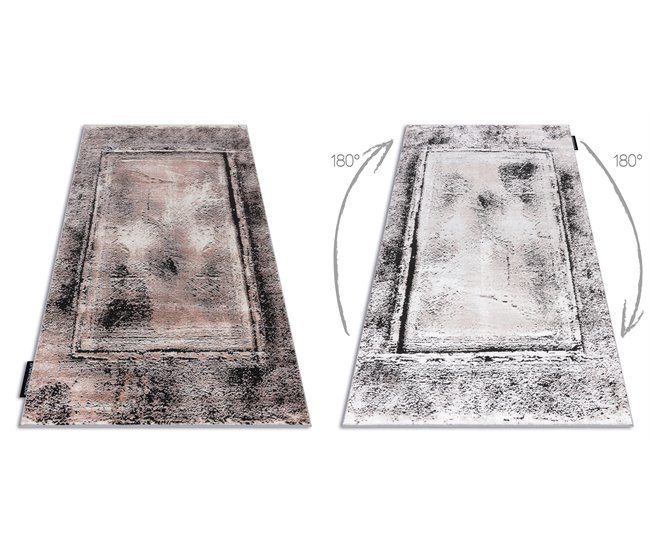 Alfombra DE LUXE moderna 634 Marco vintage - Structural 240x340 Gris