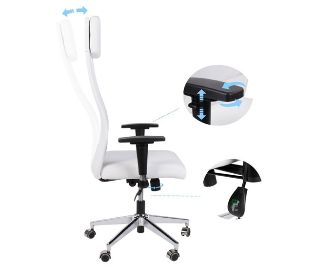 Silla de oficina Airflow Blanco