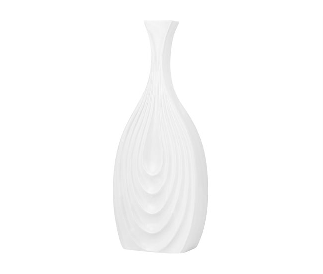 Beliani Jarrón decorativo THAPSUS Blanco