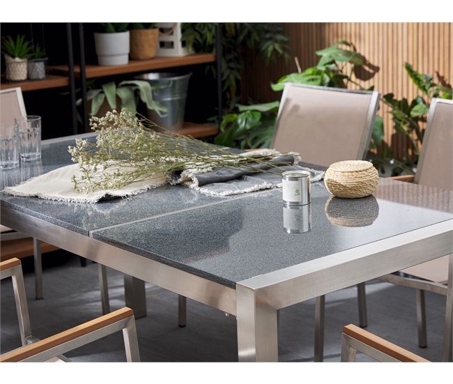 Beliani Conjunto de comedor GROSSETO Beige