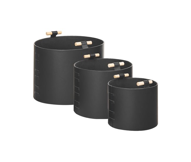 Beliani Cesta ARAM Negro