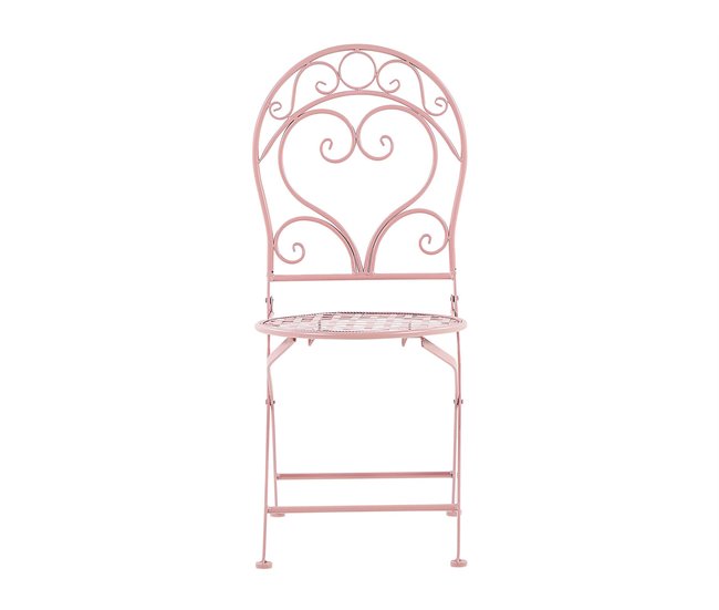 Beliani Conjunto plegable ALBINIA Rosa