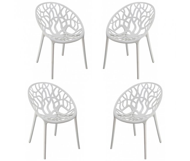 Conforama Pack 4 Sillas para el jardín - Chrystal