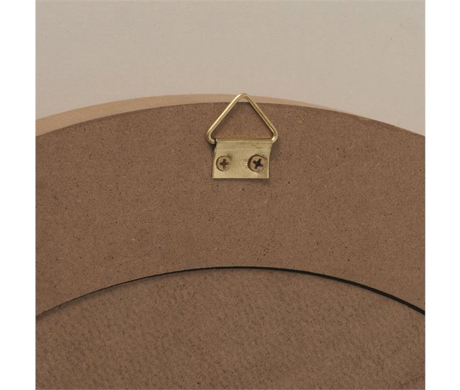 Espejo redondo de pared KONTROLO Madera