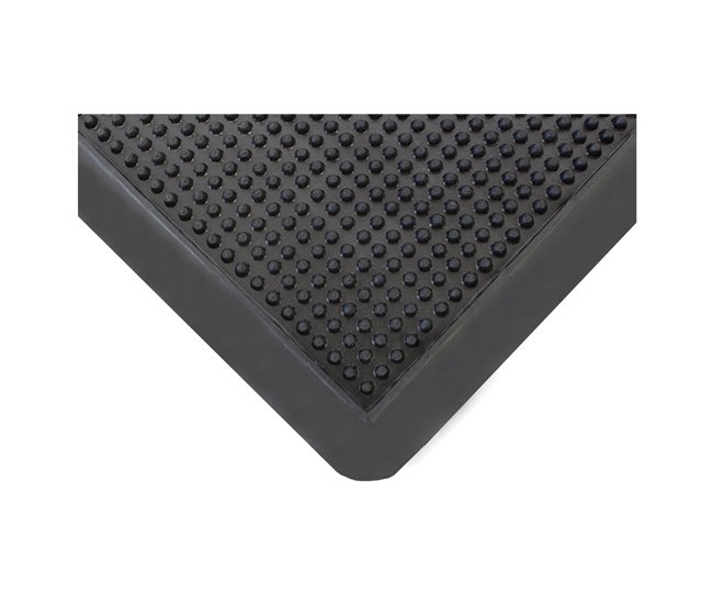 Acomoda Textil – Felpudo de Goma Antideslizante de Entrada. Pinchos 30x55 Negro
