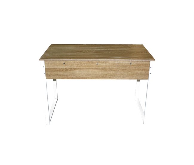 Mesa escritorio EGO color madera y blanco 110x75x60cm Blanco