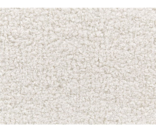 Beliani Cama con somier Bouclé ROANNE 150x213 Crema