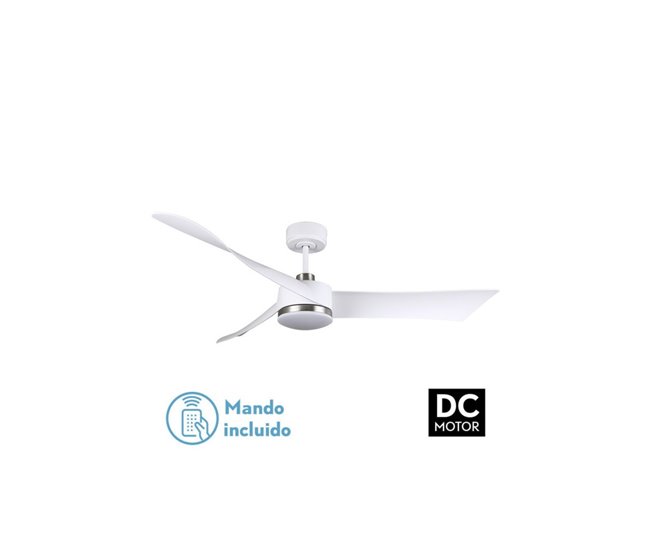 Ventilador De Techo Metal Serie Tempel Blanco