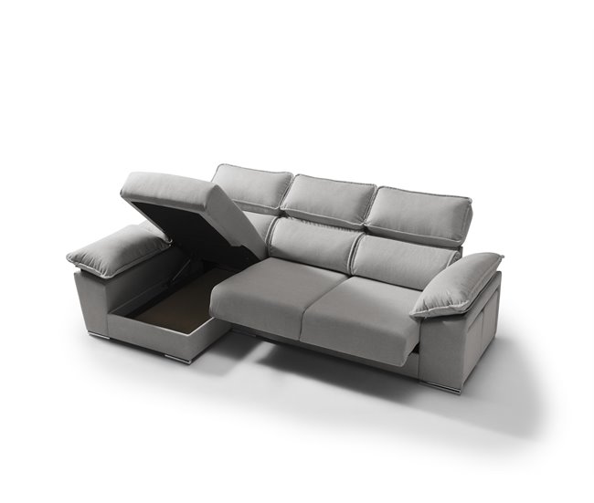 Chaise longue con arcon DIWY Gris
