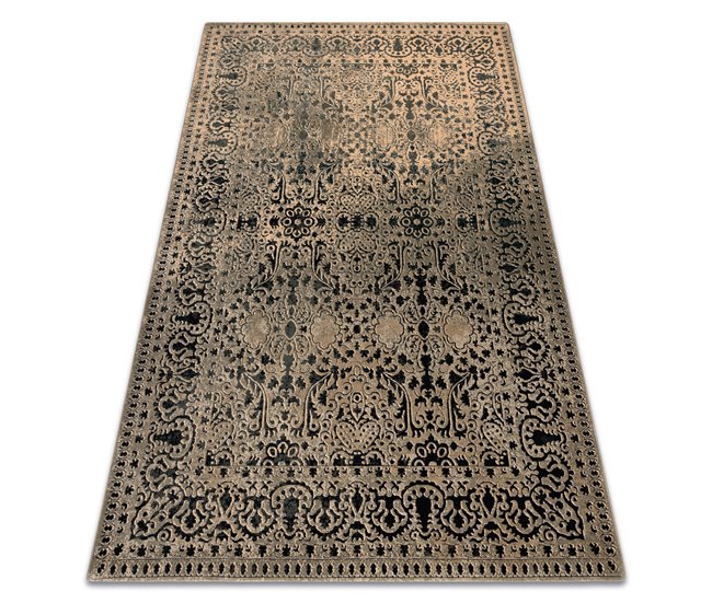 Alfombra de lana SUPERIOR Perona Frame ornament oriental 170x235 Verde