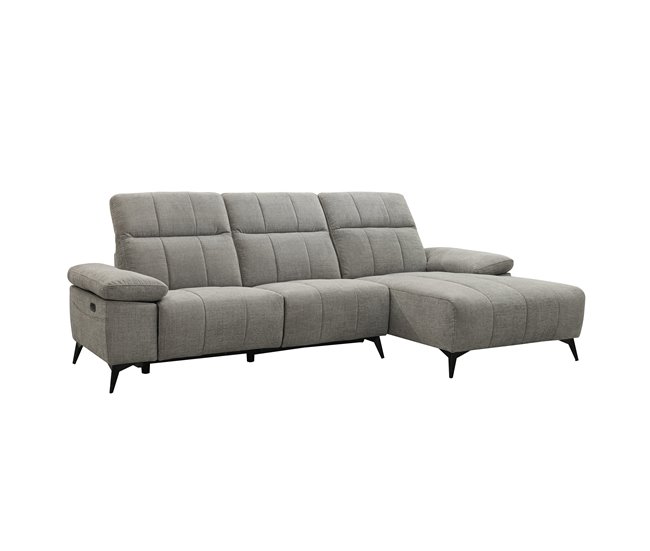 Chaise longue relax eléctrica ANDY Gris Claro