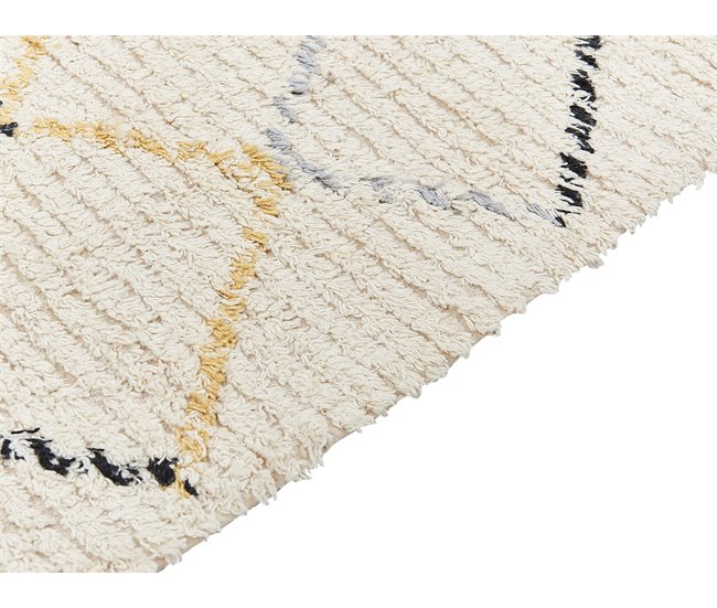Beliani Alfombra de pelo corto TEZPUR 160x230 Beige