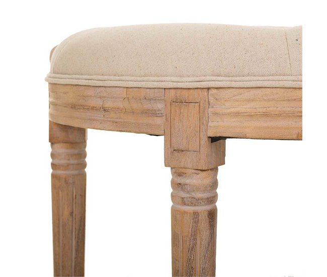 Banqueta de madera Beige