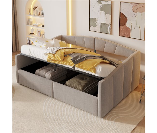 Canapés abatibles Gris Claro